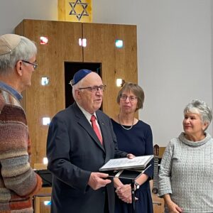 Ehrung für Ehrenbürgermeister Wilhelm Dördelmann in der Synagoge Unna